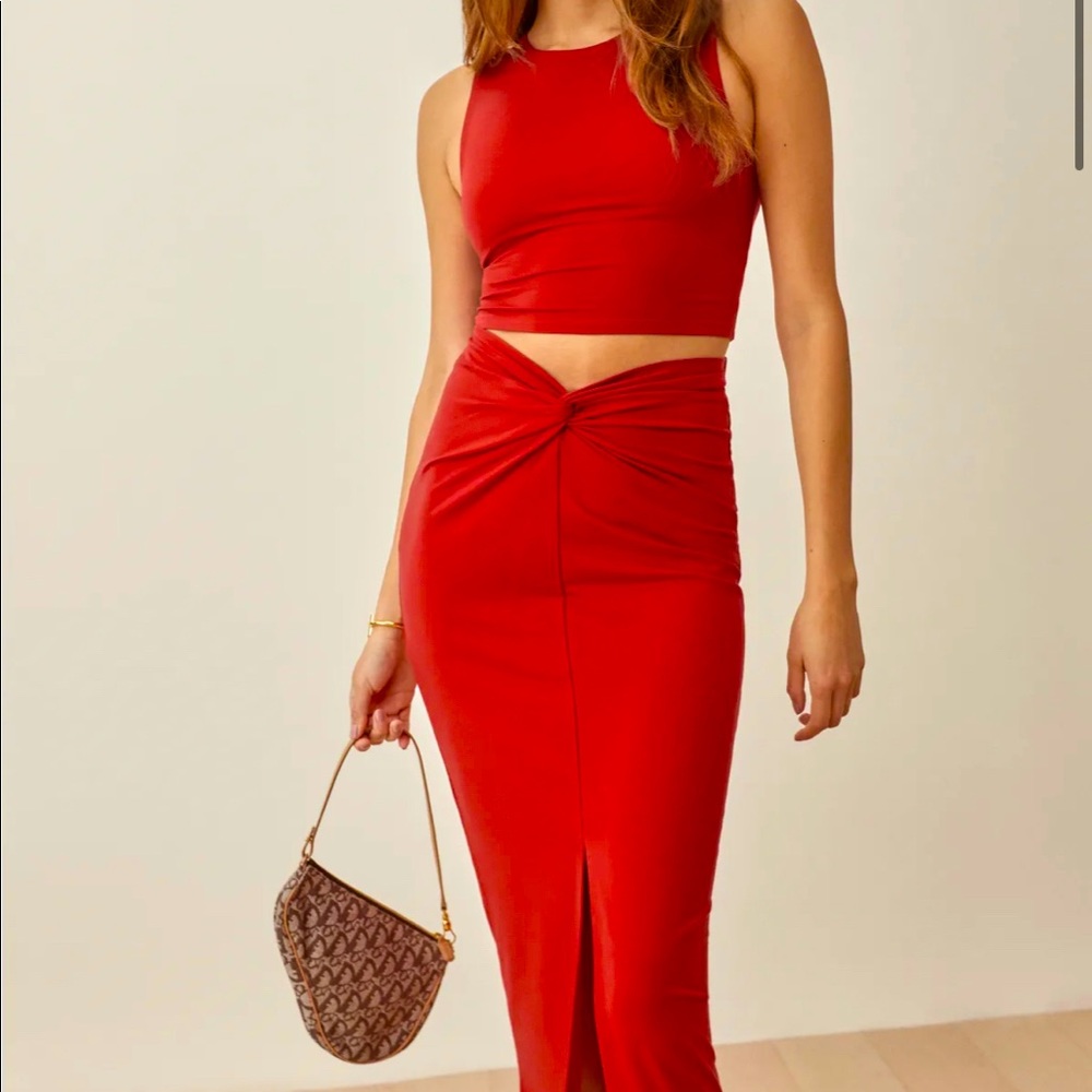 Reformation Ryan Two Piece (Tomato)